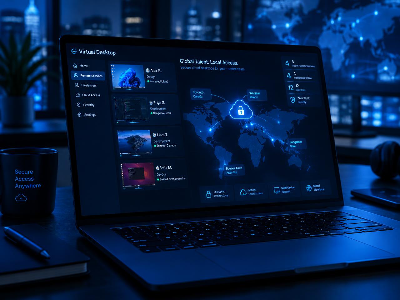 Azure Virtual Desktop für ein weltweit verteiltes Team